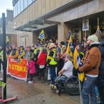 PCS feeder march to the Rally in Glasgow